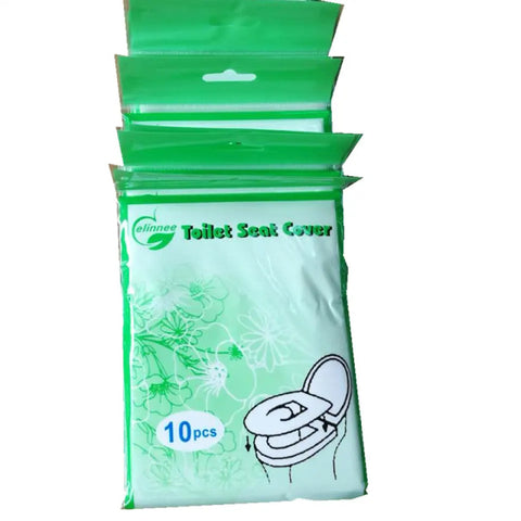 Flushable Disposable Toilet Seat Covers Bundle - 10 Packs/100 cover