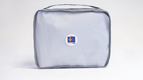 Elegant Gray 6-Piece Luggage Organizer Set