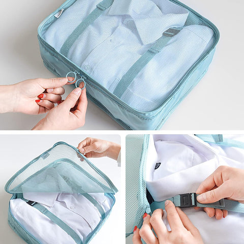 8 pcs Packing Cubes Set, Travel Luggage Organizer