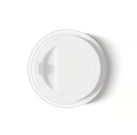 White Plastic Lid | 8 oz | 100 pc